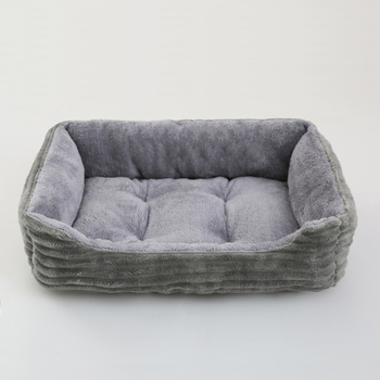 plush dog kennel with bed